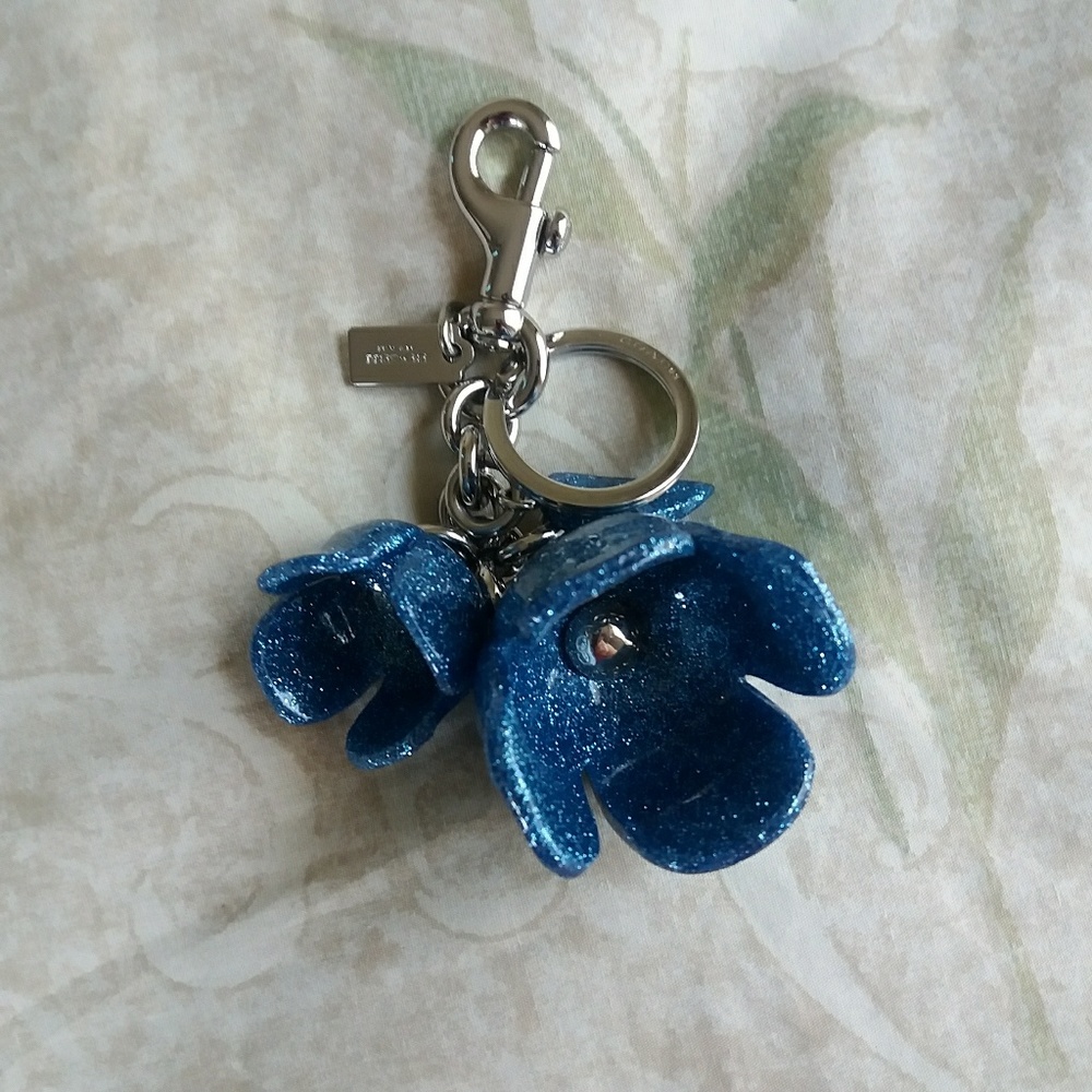 Coach flower purse charm